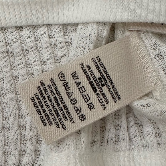 Free People We the Free South Size Thermal Top in Ivory - Size Small, Like New - Picture 6 of 6